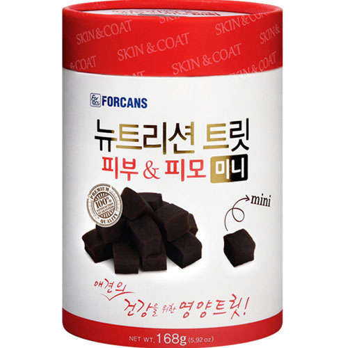 포켄스 뉴트리션 트릿 피부&피모 미니 168g (180p)이미지입니다. 누르면 해당 게시물로 새창이동합니다.