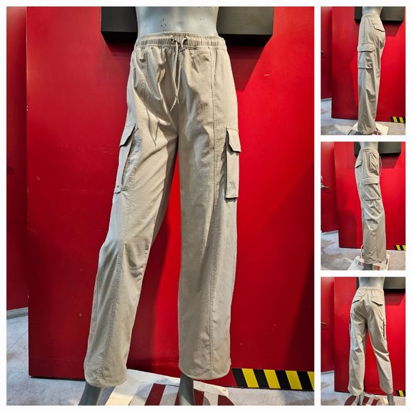 인터크루 여성 최단기 완판 짱 우븐스트레치 원단의 부드럽고 카고 세미 와이드 화섬 팬츠 SWITX3PL51ADG_이미지