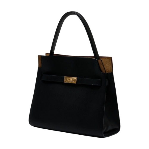 토리 버치 LEE RADZIWILL 스몰 더블 백 TORY BURCH 시어링 블랙 176635-001 B0731954665