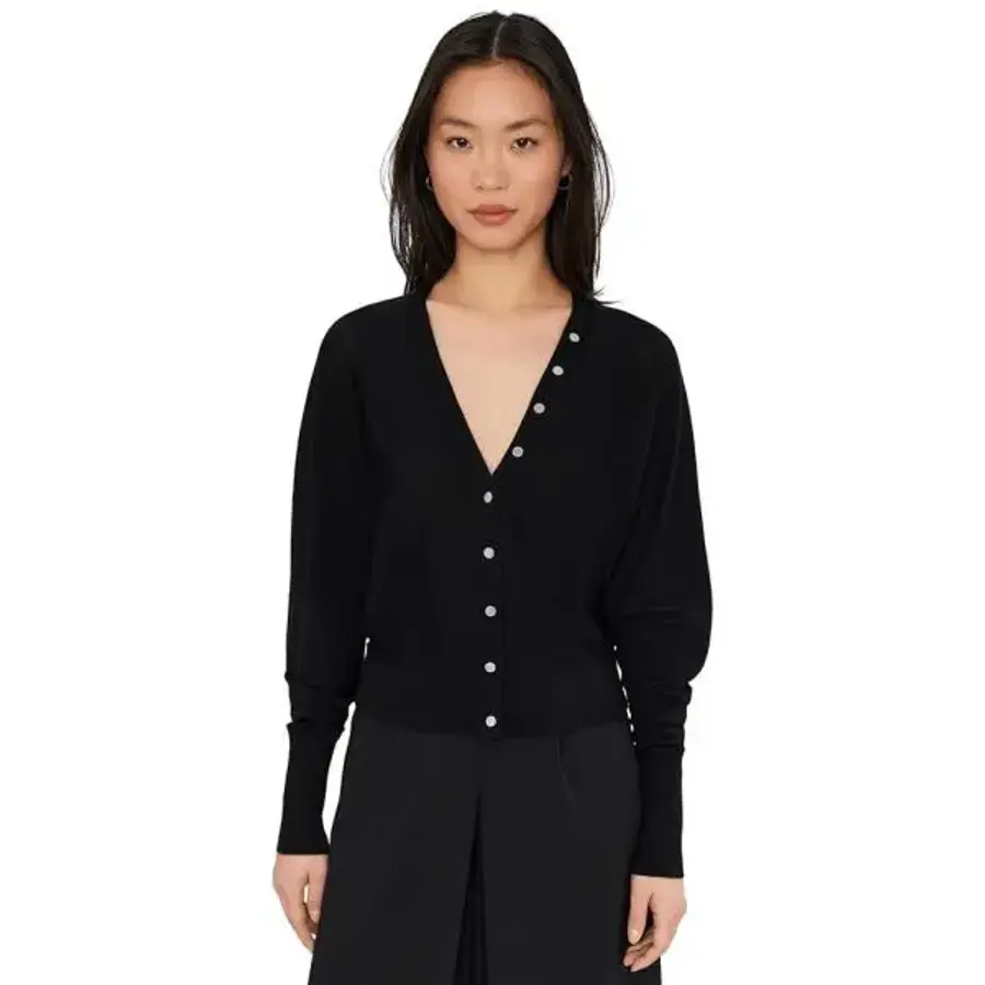 올세인츠 우먼 Honor V Cardigan 블랙 1167147_이미지