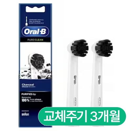 브라운 오랄비 퓨어클린 차콜 EB20CH (2개)_이미지