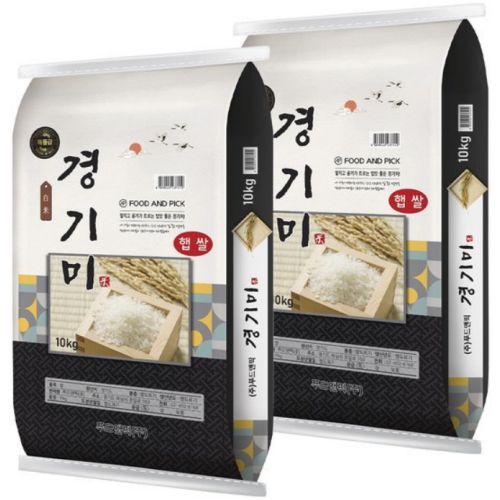 푸드앤픽 2025 햅쌀 경기미 10kg (2개)_이미지