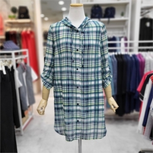  올리비아하슬러 sh06 체크 후드 블라우스 체크 후드 블라우스 OHAMBL411 S10013118