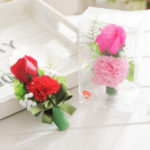 장미 카네이션 코사지