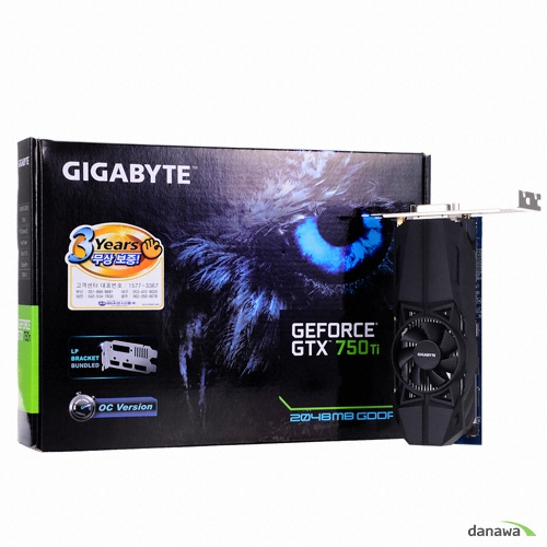 GIGABYTE ������ GTX750 Ti UD2 OC D5 2GB �̴Ϲ�