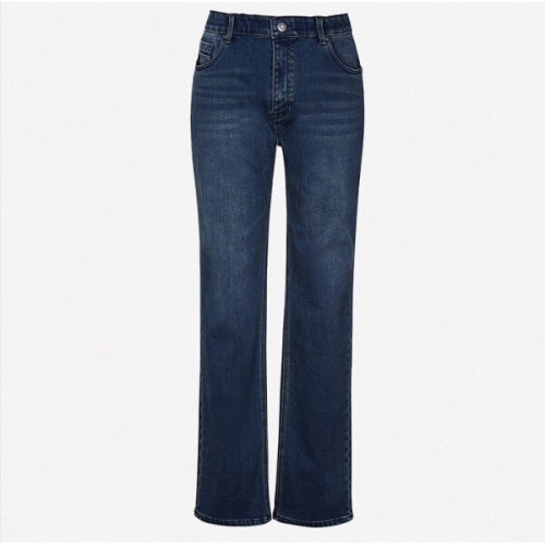 남녀공용 기모 속밴드 슬림 스트레이트 스판 청바지 NQL644