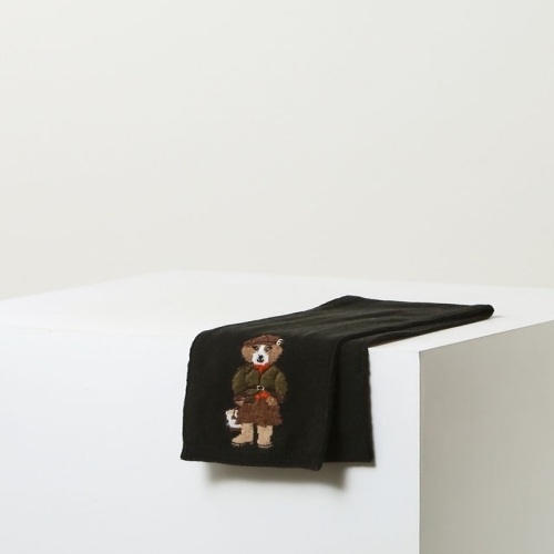  헤지스 HARRY 해리 자수 머플러 그린 HSMU5D105E3