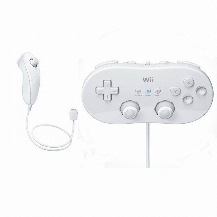 Nintendo Wii 클래식 콘트롤러 + 눈차크