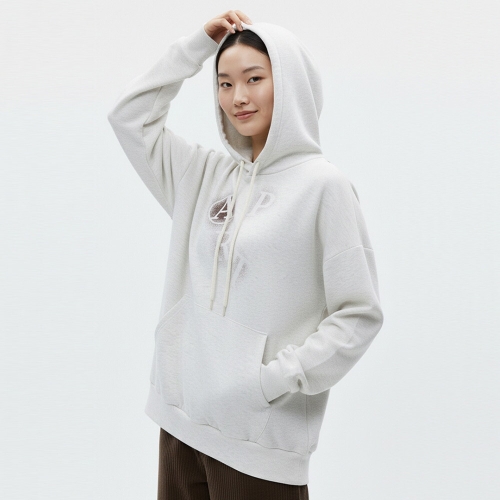 국산 여성 파트 나염 긴팔 루즈핏 후드 티셔츠 ODA-WSH-20866-블랙