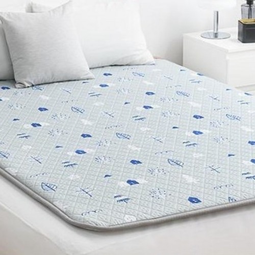 한일의료기 두툼폭신 윈터 스카이블루 탄소매트 HI-40 (싱글, 100x200cm)_이미지