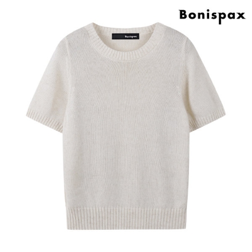 보니스팍스 린넨 반팔 니트 XO2KT002L0