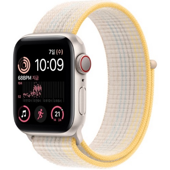 APPLE 워치 SE 2세대 40mm Cellular 스타라이트 알루미늄 (스포츠루프)