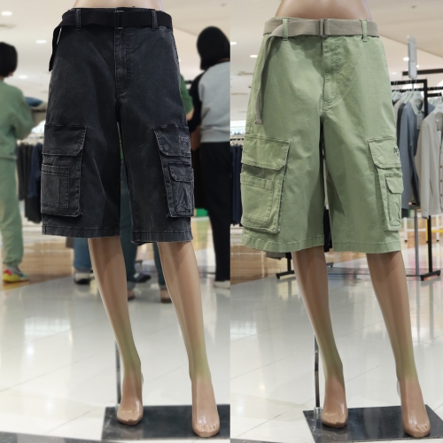 스노우워싱 와이드 반바지 JQ2PTU872 팬츠 버뮤다 7부바지 운동 공용 남 여