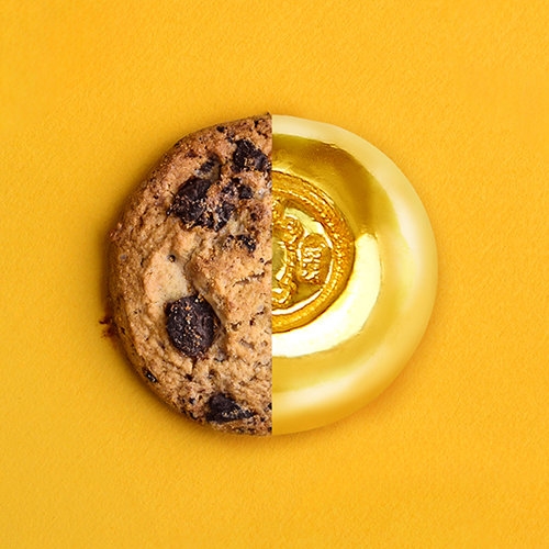 골드모아 쿠키 골드바 덩어리 0.5g (1개)_이미지