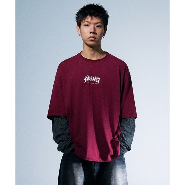 트레셔 고질라 레이어드 롱슬리브 퍼플 1950172_이미지