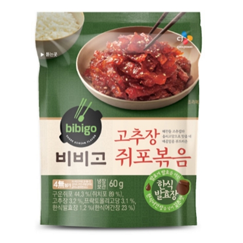 CJ제일제당 비비고 고추장쥐포볶음 60g (8개)_이미지