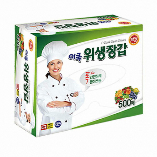 건강누리의료기  이쿡 다용도 위생장갑 500매[1개(500매)]