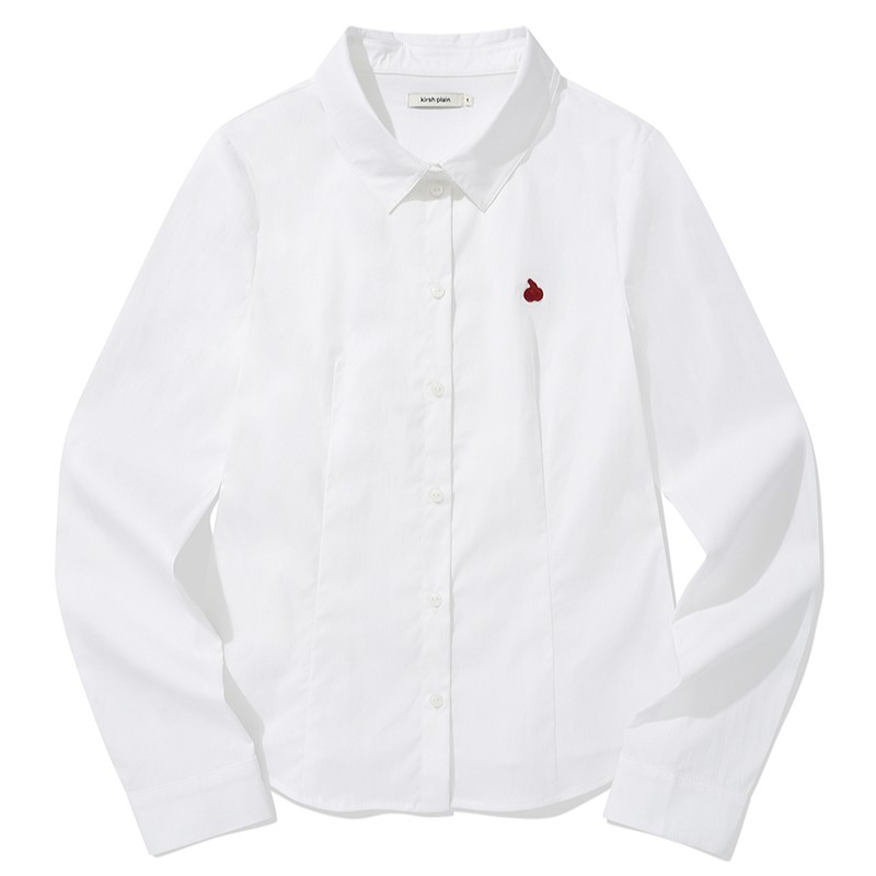 키르시 플레인 슬림핏 셔츠 화이트 J51C2KSH01WHA