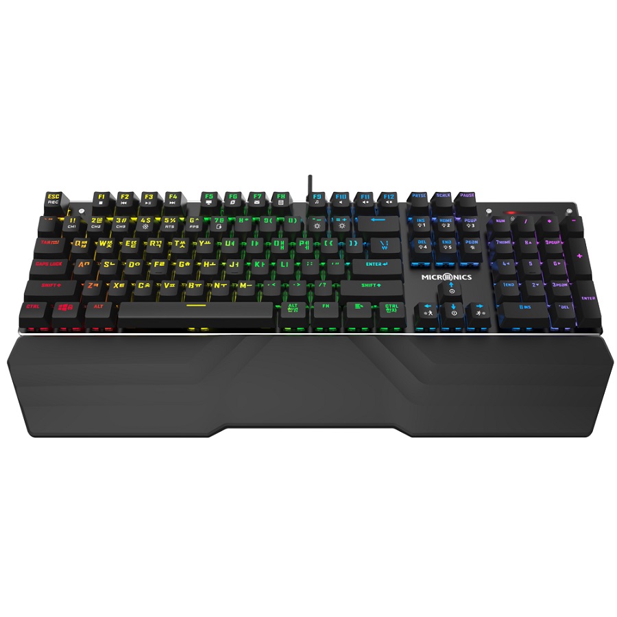 마이크로닉스 MANIC X240 LED 게이밍 기계식 키보드 (청축)_이미지