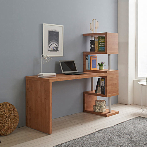 셀레스타 워너비 책상+4단 소형 책장 세트 (1200x550)_이미지