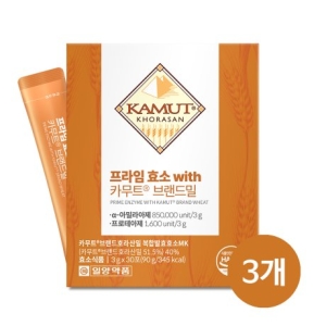 일양약품 프라임 효소 with 카무트 브랜드밀 30포 (3개)_이미지