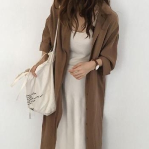 오노마 ONM 롱자켓 룩 여성 로브 스타일 형자 32615802_이미지