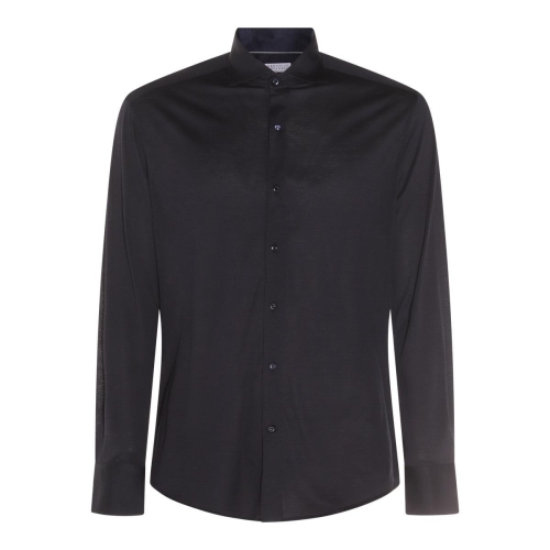 ���ڷ���ġ�ڸ� BLACK SILK BLEND SHIRT MD8216686C101 Black