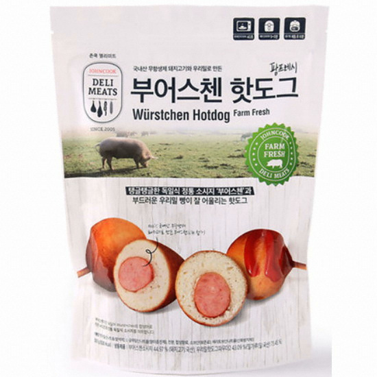 에쓰푸드 존쿡 델리미트 부어스첸 핫도그 6개입 300g (1개)_이미지