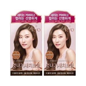 우아채 멋내기 새치크림 오렌지 브라운 7O 120g 2개