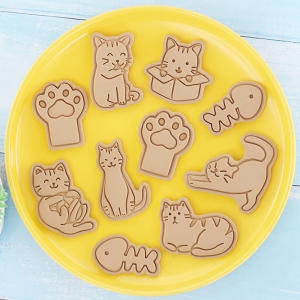 쿠키커터 쿠키틀 010 고양이 8종세트_이미지