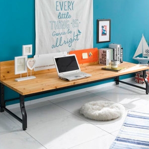  다죤 레드파인 원목 좌식 곡선책상 [150x62cm] 상품이미지