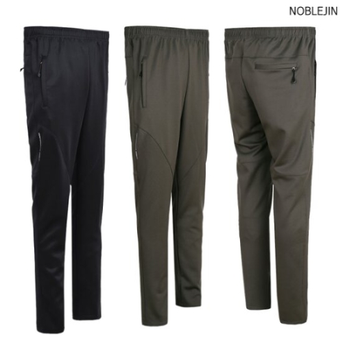 노블진 Q WER303번무지밴딩 춘추 남성작업복바지 스판