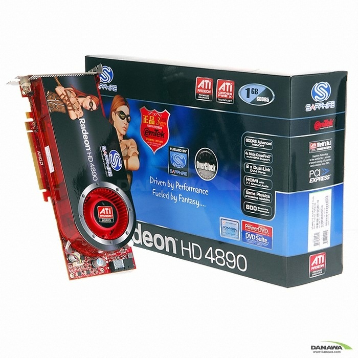 SAPPHIRE 라데온 HD 4890 O.C D5 1GB 이엠텍_이미지