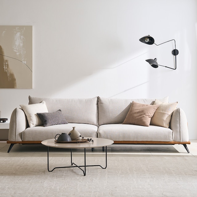 리바트 칸토나 일반형 패브릭 소파 4인용