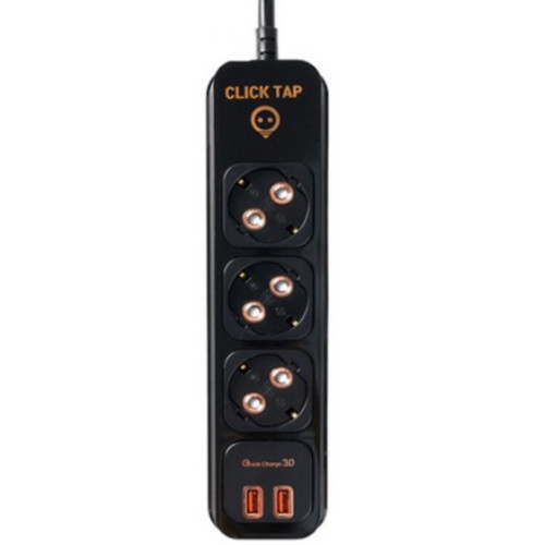 태주산업 3구 16A USB 소화패치 부엉이 클릭탭 (3m)_이미지