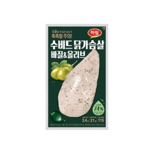 하림 수비드 닭가슴살 바질올리브 100g (9개)