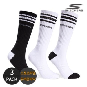 스케쳐스 여성 스포츠파일 탑링글 하이 크루삭스 3P_MX1_이미지