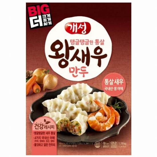 동원F&B 개성 왕새우만두 1.19kg (1개)_이미지