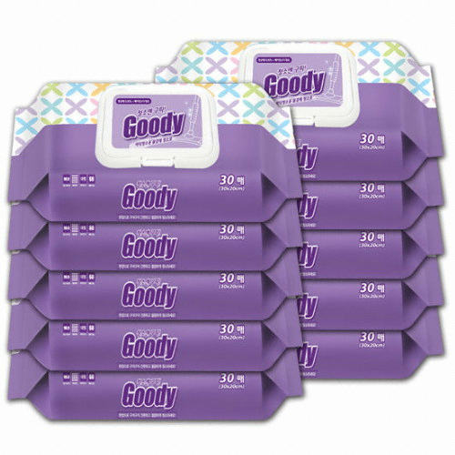 일동엘앤비 청소엔구띠 물걸레 청소포 캡형 30매 (10개)_이미지