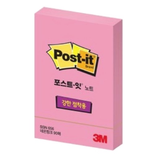 3M 노트 SSN 656 네온핑크 (1개)