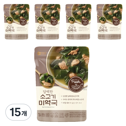 아워홈 담백한 소고기미역국 300g (15개)_이미지