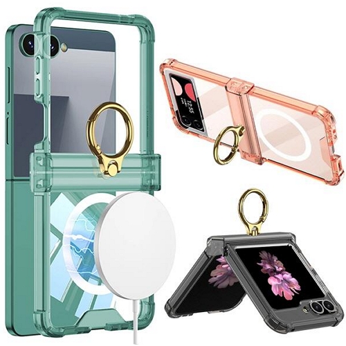 수나르 갤럭시Z 플립6 맥세이프 베이직 힌지보호 링 범퍼 케이스_이미지