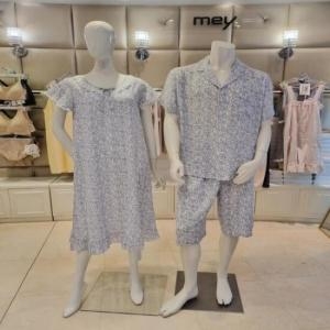바바라 AMP4601SAGW4601 커플네이비크레이프4601원피스잠옷_이미지