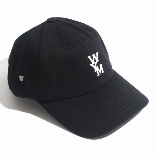 우영미 블랙 로고 볼캡 W241AC51661B_이미지