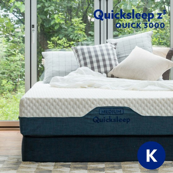 퀵슬립 Q3000 블루 메모리폼 매트리스 LK (35cm)_이미지
