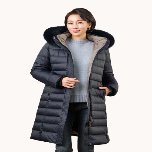 마담엘레강스 아바 롱 구스다운 코트 KYV4CT02
