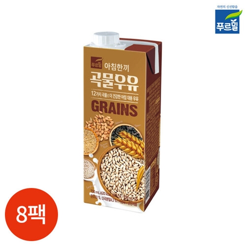 푸르밀 아침한끼 곡물우유 730ml (8개)
