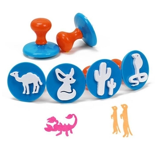 키즈맘아트 도장놀이 라인 스탬프 6종세트 사막 47332192