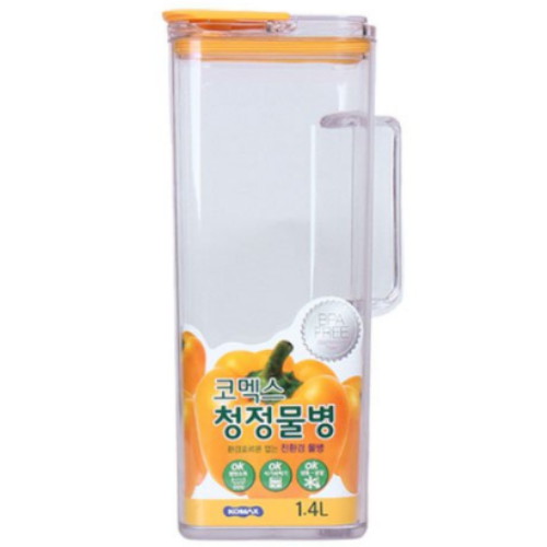 코멕스 ㅤ클로켄 청정 물병 1.4L (옐로우) (1개)_이미지