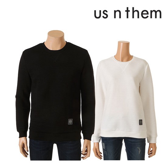 어스앤뎀 남녀공용 맨투맨 긴팔티셔츠TCTZ303_이미지